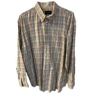 MINE multi-colored plaid button down, size XXL.